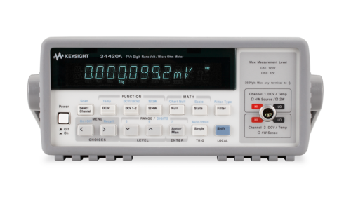 Keysight 34420A Nano-Volt/Micro-Ohm Meter, 7.5 Digit