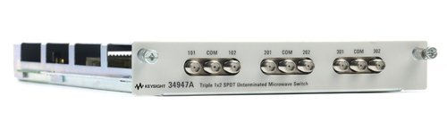 Keysight 34947A Triple 1x2 SPDT Unterminated Microwave Switch Module for 34980A