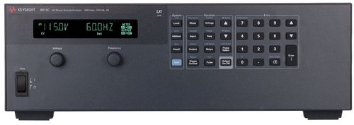 Keysight 6813C AC source/analyzer, 0-300 Vrms, 1750 VA, single-phase. USB,LAN,GPIB,RS-232.