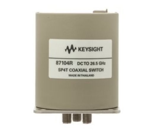 Keysight 87104R Low PIM Switch, SP4T, DC-26.5 GHz, terminated, 24 VDC