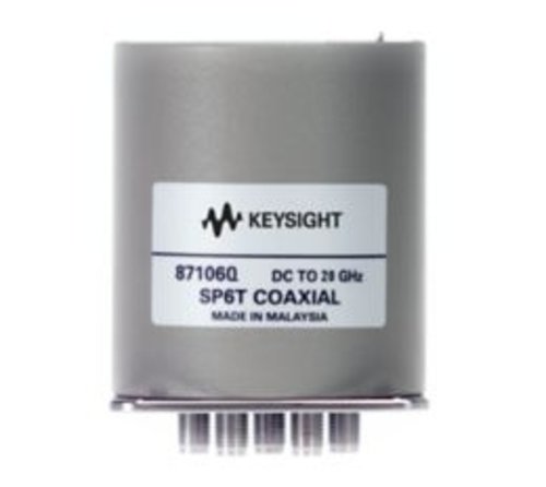 Keysight 87106Q Low PIM Switch, SP6T, DC-20 GHz, terminated, 24 VDC