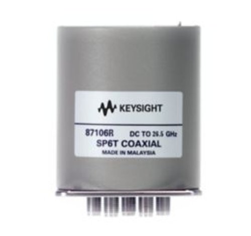 Keysight 87106R Low PIM Switch, SP6T, DC-26.5 GHz, terminated, 24 VDC
