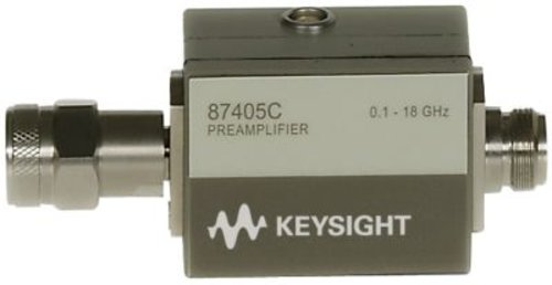 Keysight 87405C Pre-Amplifier, 0.1-18 GHz, Type-N(M) output to Type-N(F)