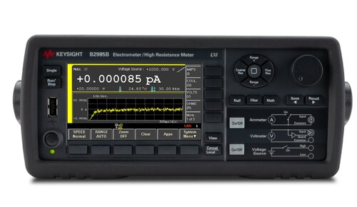 Keysight B2985C Electrometer/High Resistance Meter, 0.01 fA, 1000 V
