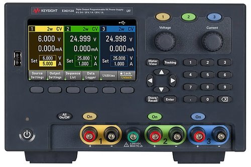 Keysight E36312A 80 W Triple Output Power Supply, 6 V, 5 A and 2X +/-25 V, 1 A