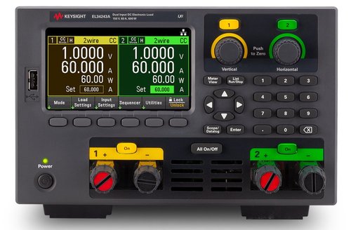 Keysight EL34243A DC Electronic Load, dual-input: 2x150 V, 60 A, 300 W: LAN, USB