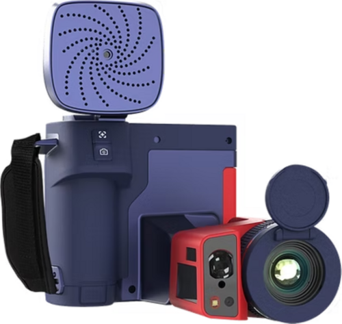 FOTRIC P5 MiX-L46 AcouTherm Camera w. auto focus. Thermal resolution 384*288, 140 MEMS, lens 46°