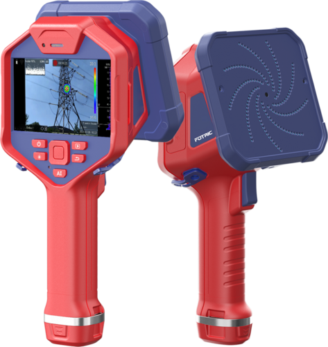 FOTRIC H7 345 MEMS Digital Microphones Leakage Evaluation and Partial Discharge Acoustic Imaging Camera 345 MEMC
