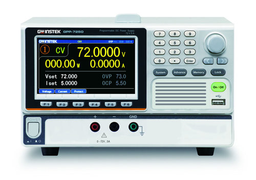 GW-INSTEK GPP-7250 Single Channel Precision DC Supply with Load function (72 V, 5 A, 360 W)