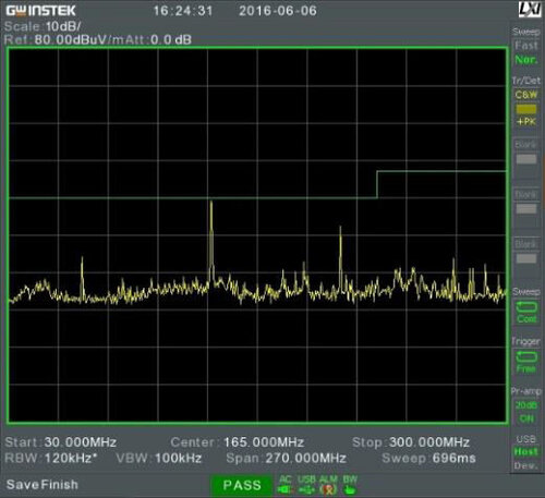 GW-INSTEK GSP-8800E1 EMI activation option