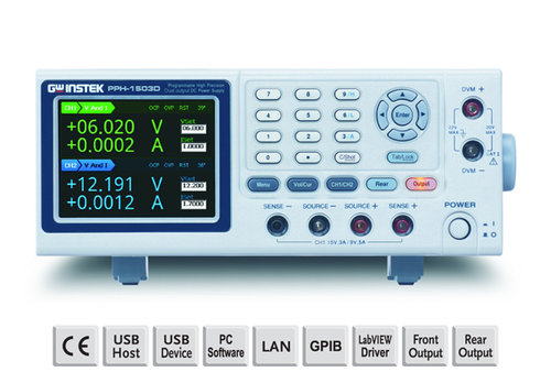 GW-INSTEK PPH-1503D 45 W/18W Programmable High Precision Linear D.C. Power Supply