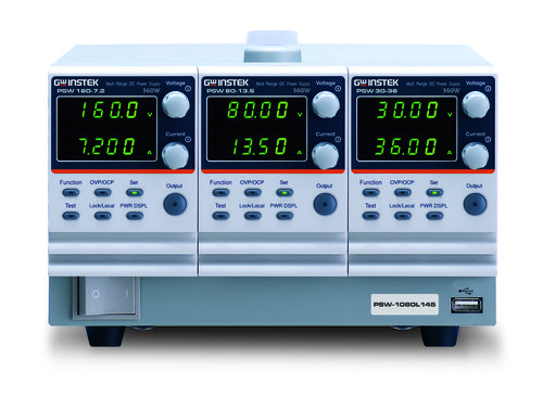GW-INSTEK PSW-1080L112 PSW-Multi series 3-channel programmable switching DC PSU, total power 1080 W  (CH1 30 V, CH2 30 V, CH3 40 V)