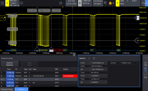Keysight HD300AUTA Automotive software package CAN, CAN FD, CAN XL (symbolic with .dbc file), and LIN (symbolic with .ldf file)