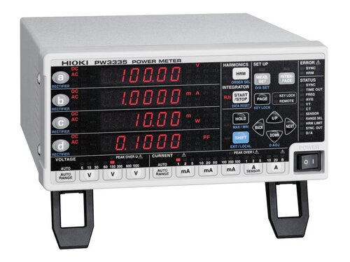 Hioki PW3335-02 Single Channel Power Meter (with Harmonic Measurement, LAN, RS-232C, D/A output, Synchronized Control)