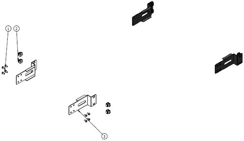 ITECH IT-E155C  Rack  kit for IT-M3900B/C/D, IT-M3800 and IT-M7723 series 1U models. Side mount. Requires IT-E155A