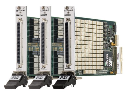 Keysight M9103A PXI High Density Multiplexer: 99-ch, 2-wire,  100 VDC/1 A, EM Relays