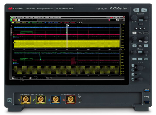 Keysight MXR054B Infiniium MXR B-Series Real-Time Oscilloscope, 500 MHz, 16 GSa/s, 4 Ch