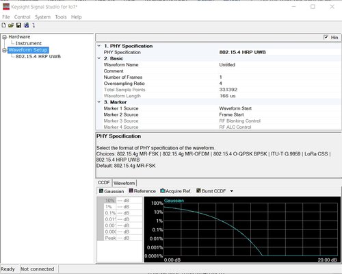 Keysight N7610EMBC PathWave Signal Generation for IoT, waveform playback