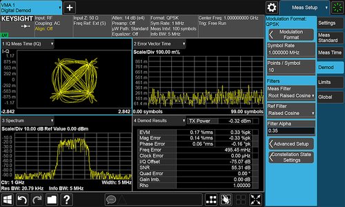 Keysight N9054EM1E Vector Modulation Analysis Custom OFDM Application