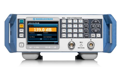 R&S RSC Step attenuator, 0-115dB, 5dB steps, DC-18GHZ, N(f)connectors at front panel; control of further ext. attenuators
