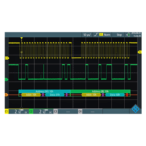 R&S RTH-K1 I2C/SPI serial triggering and decoding for RTH1002 und RTH1004 (software license)