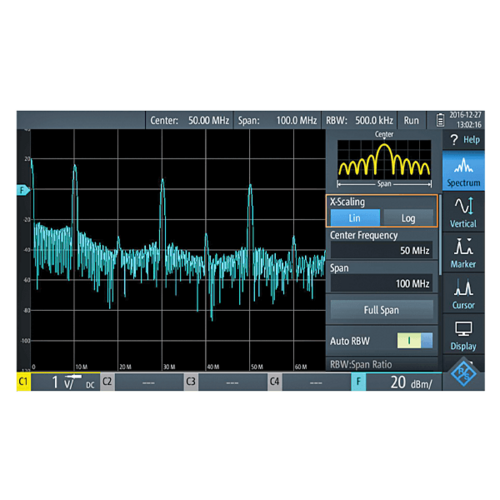 R&S RTH-K18 Spectrum analysis Range: DC to oscilloscope bandwidth for RTH1002 and RTH1004 (software license)