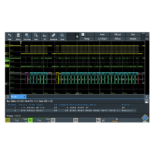 R&S RTB-K1 I2C/SPI serial triggering and decoding for RTB models (software license)