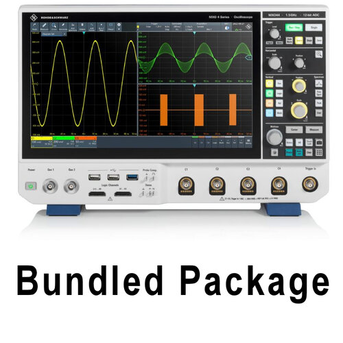 R&S MXO44-BNDL Package MXO 4 series Ultimate Promotion Bundle 4 channel 1.5 GHz oscilloscope and 11 options
