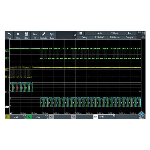 R&S RTM-K2 UART/RS232 serial triggering and decoding for RTM3000 models (software license)