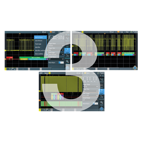 R&S RTH-PKAUTO Automotive-Package consisting of serial triggering and decoding for CAN/LIN RTH-K3, CAN-FD RTH-K9 and SENT RTH-K10 for RTH models (software license)