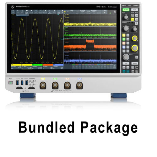 R&S MXO54-BNDL Package MXO 5 series Ultimate Promotion Bundle. 4 channel 2 GHz oscilloscope and 11 options