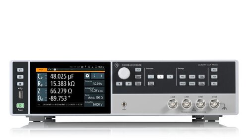 R&S LCX100 LCR meter, meas. frequency up to 300 kHz test signals up to 10 V / 200 mA, USB/LAN interface