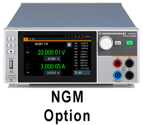 R&S NGM-B301 Higher accuracy in the 10 A range (has to be ordered with the instrument, not retrofittable) (software license)