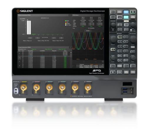 Siglent SDS5056X HD 6-ch, 500 MHz, 5 GSa/s, 12-bit, 2.5 Gpts/ch memory, digital oscilloscope
