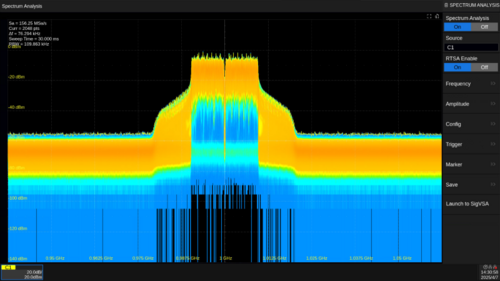 Siglent SDS7000A-RFA RTSA / DDC / Signal Analysis (software), A models only
