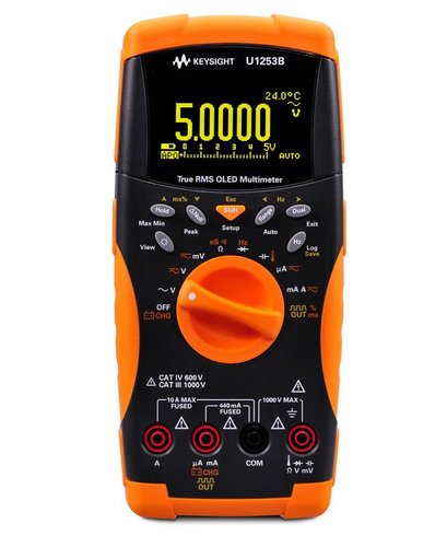 Keysight U1253B True RMS 50000 count handheld DMM with OLED display