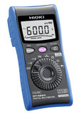 Hioki Pocket digital multimeter with True RMS, AC and DC voltage, resistance, capacitance, frequency, diode test, continuity, 6000 count display, CAT III 600 V, CAT IV 300 V